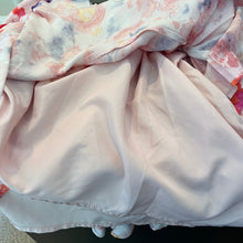 Load image into Gallery viewer, Betsey Johnson pink dress floral side ruched long sleeve size10 soft girl barbie