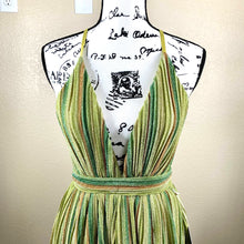 Load image into Gallery viewer, LUXXEL green dress women Lime green Glitter omber mini tutu dress size M