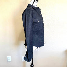 Load image into Gallery viewer, ZARA women dark blue denim jacket size S