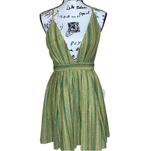 Load image into Gallery viewer, LUXXEL green dress women Lime green Glitter omber mini tutu dress size M