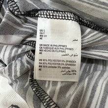 Load image into Gallery viewer, Bar III black crop top swirl print mock neck long sleeve wrap around tie size S