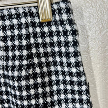 Load image into Gallery viewer, ZARA black shorts women knit checker pattern shorts size M