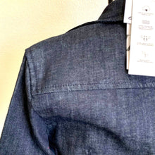 Load image into Gallery viewer, ZARA women dark blue denim jacket size S