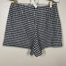 Load image into Gallery viewer, ZARA black shorts women knit checker pattern shorts size M