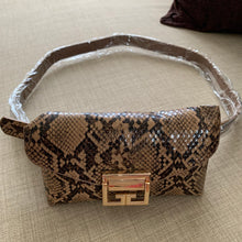 Load image into Gallery viewer, SASSY SNAKE PRINT MINI HANDBAG/FANNY BAG