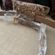 Load image into Gallery viewer, SASSY SNAKE PRINT MINI HANDBAG/FANNY BAG