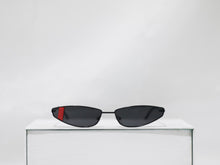 Load image into Gallery viewer, SLICK CAT EYE, Black w/ Red Stripe