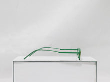 Load image into Gallery viewer, Sunglasses SLICK CAT EYE Green with Yellow Stripe