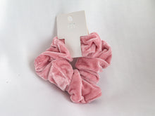 Load image into Gallery viewer, Hair Scrunchies Pink & Black Velvet Hair Scrunchies 2pcs