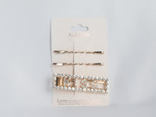 Load image into Gallery viewer, Hair Clips and bobby pins KISS hair clips Gold