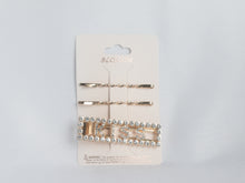 Load image into Gallery viewer, Hair Clips and bobby pins KISS hair clips Gold