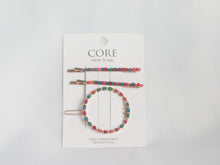 Load image into Gallery viewer, Hair Clips Beaded Hair Clip MultiColor 3pcs