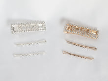 Load image into Gallery viewer, Hair accessories KISS hair clips Silver