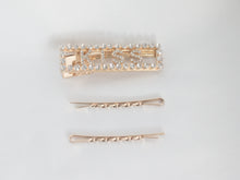 Load image into Gallery viewer, Hair Clips and bobby pins KISS hair clips Gold