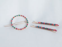 Load image into Gallery viewer, Hair Clips Beaded Hair Clip MultiColor 3pcs
