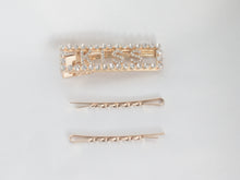 Load image into Gallery viewer, Hair Clips and bobby pins KISS hair clips Gold