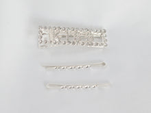 Load image into Gallery viewer, Hair accessories KISS hair clips Silver