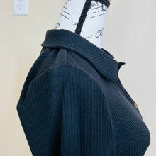 Load image into Gallery viewer, Bar III women bodysuit black long sleeve bodysuit