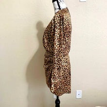 Load image into Gallery viewer, ZARA women dress Leopard print long sleeve wrap bodycon dress size M