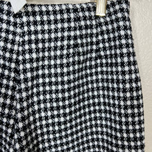 Load image into Gallery viewer, ZARA black shorts women  knit checker pattern shorts size M
