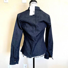 Load image into Gallery viewer, ZARA women dark blue  denim jacket
