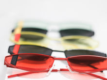 Load image into Gallery viewer, SLICK CAT EYE, Black w/ Red Stripe
